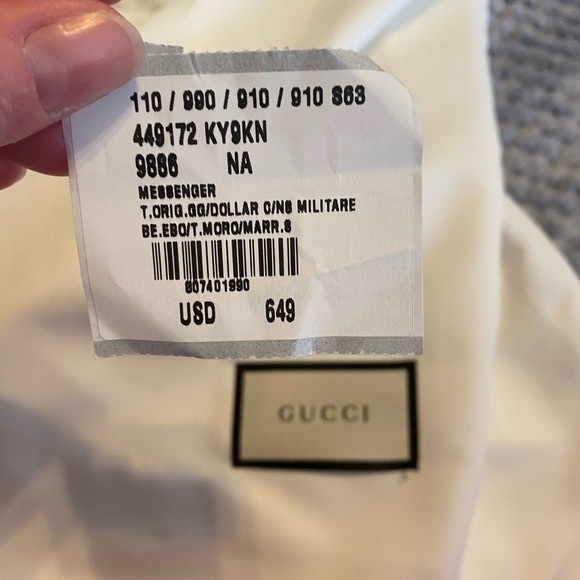 𝐆𝐮𝐜𝐜𝐢 𝐂𝐚𝐧𝐯𝐚𝐬 𝐏𝐫𝐢𝐧𝐭 𝐌𝐞𝐬𝐬𝐞𝐧𝐠𝐞𝐫 𝐁𝐚𝐠 💼 - Picture 5 of 5